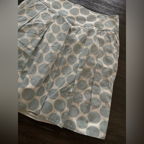 Banana Republic Cream Tan Blue Mini Skirt Womens Size 2 - Picture 1 of 4